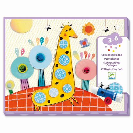 Collages très pop Multicolore 2 - vertbaudet enfant 
