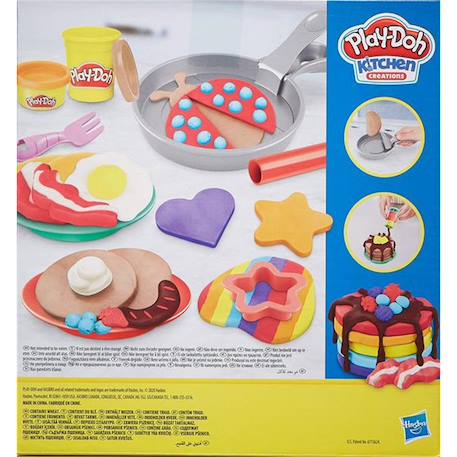 Play-doh kitchen créations crêpes sautées Multicolore 2 - vertbaudet enfant 