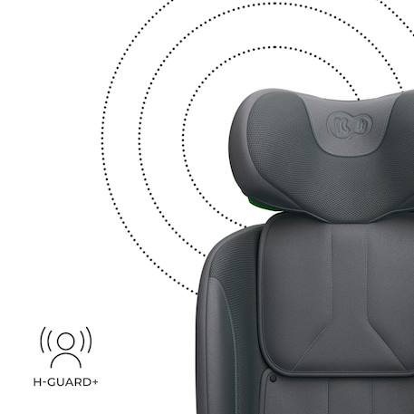 Siège auto I-360 2 PLUS, i-size 4-en-1  40-150 cm pivotant 360°, isofix, dos et face route, protection latérale, inclinable, ventilation, évolutif 0-12 ans Gris+Noir+Vert 6 - vertbaudet enfant 