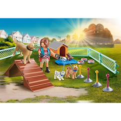 Jouet-Jeux d'imagination-Figurines, mini mondes, héros et animaux-City life set cadeau educatrice et chiens 70676