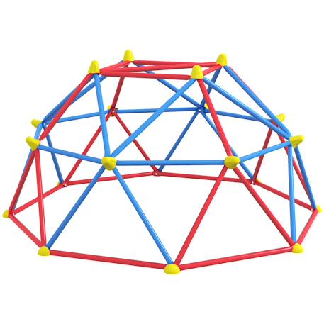 Dôme d'escalade enfant ø 183 x 90h cm - nombreuses prises - charge max. Reco. Totale 180 kg - métal pp multicolore Multicolore 2 - vertbaudet enfant 