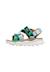 Sandales en similicuir et tissu nazca 2 junior. Céleste-vert 3 - vertbaudet enfant 