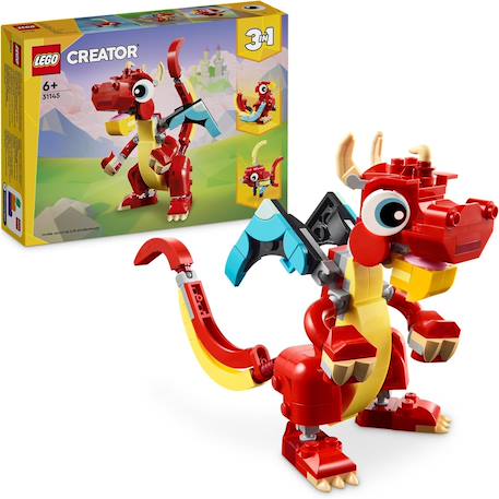 Le dragon rouge 31145 Multicolore 2 - vertbaudet enfant 