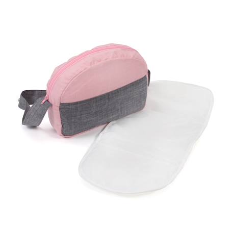 Sac à langer pour poussettes de poupons Rose et gris 1 - vertbaudet enfant 