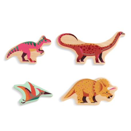 Puzzle dino Multicolore 1 - vertbaudet enfant 