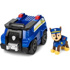 Jouet-Jeux d'imagination-La pat patrouille véhicule de police avec la figurine de chase