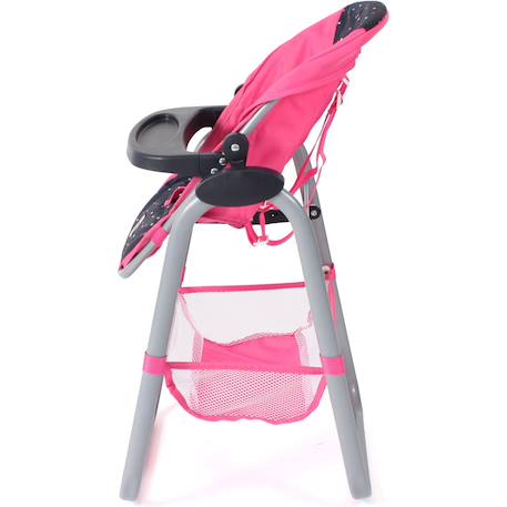Chaise haute pour poupées Rose 1 - vertbaudet enfant 