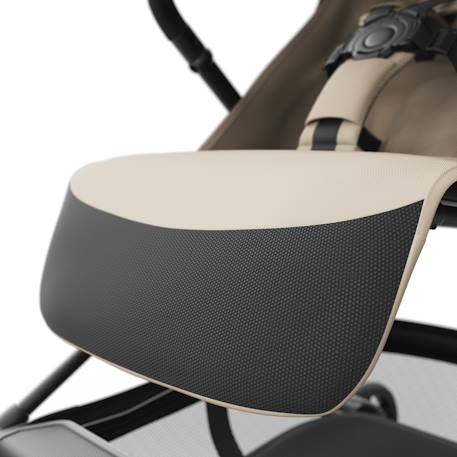 Poussette cabine ultralégère NEBO pliage une main format avion iata dossier inclinable Beige+Gris+Noir 4 - vertbaudet enfant 