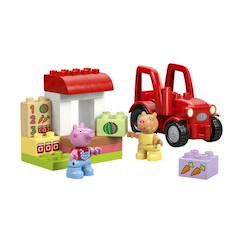 Jouet-Jeux d'imagination-Duplo tracteur et marché 10468
