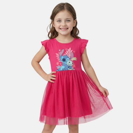 Fille-Robe enfant à motif lilo & stitch