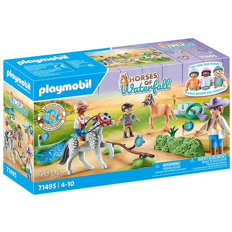Cavaliers avec poneys et saut d'obstacles 71495 Multicolore 2 - vertbaudet enfant 