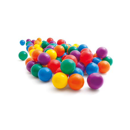 Sac de 100 balles fun 80 mm pour aires de jeux gonflables Multicolore 2 - vertbaudet enfant 