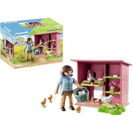 Country - agricultrice et poulailler 71308 Multicolore 1 - vertbaudet enfant 