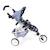 Petite poussette de jogging lola pour poupées Bleu+Rose 1 - vertbaudet enfant 