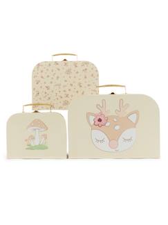 Chambre et rangement-Rangement-Set de 3 valises enfants vintage flowers