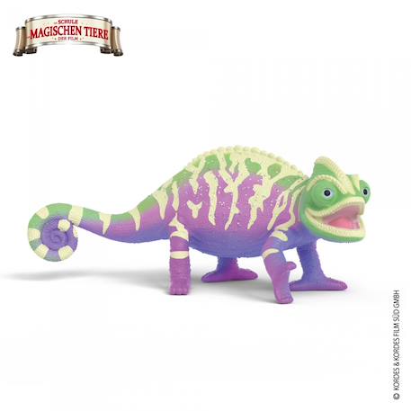 L'école des animaux magiques - caspar le caméléon Vert et violet 2 - vertbaudet enfant 