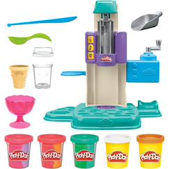 Jouet-Activités artistiques et musicales-Play-doh coffret mes glaces arc-en-ciel avec pâte à modeler