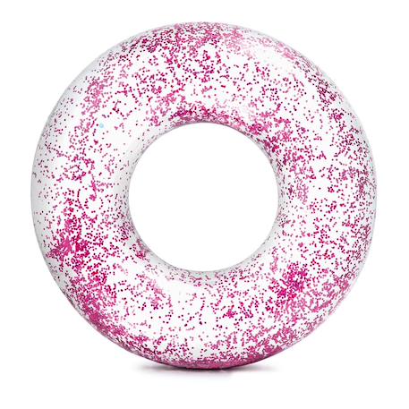 Bouée gonflable glitter 119 cm diam. 1 pc. Rose et doré 1 - vertbaudet enfant 