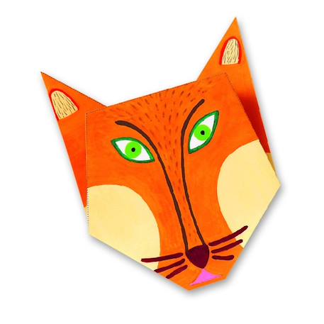 Initiation à l'origami - animaux Vert 1 - vertbaudet enfant 