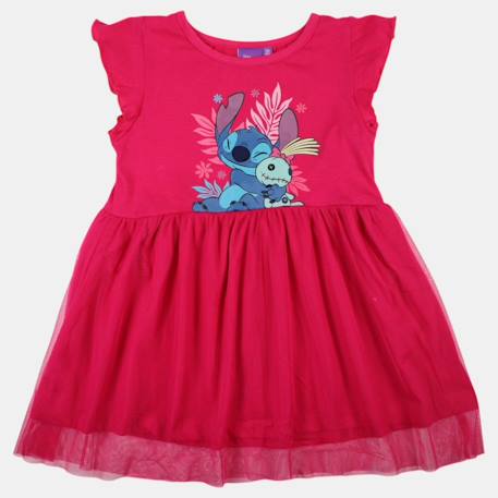 Robe enfant à motif lilo & stitch Fushia 4 - vertbaudet enfant 