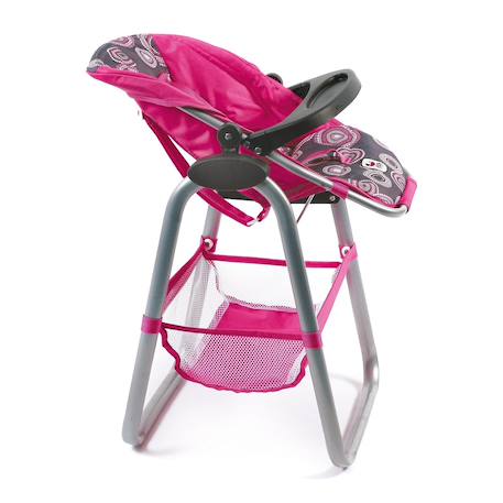 Chaise haute pour poupées Rose 1 - vertbaudet enfant 