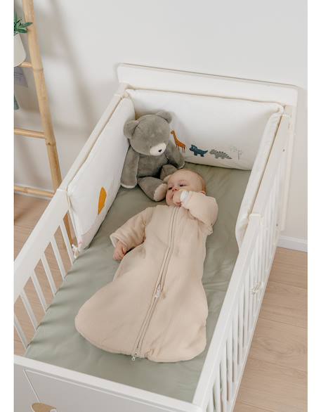 Gigoteuse nomade mousseline de coton Beige 2 - vertbaudet enfant 