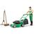 Bworld jardinier avec tondeuse à gazon et outils de jardinage Vert 2 - vertbaudet enfant 