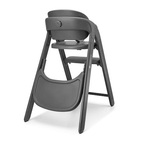 Chaise haute 3-en-1 TINO, pliable avec plateau et harnais 5 points, réglable, facile à nettoyer, compacte, évolutive Beige+Grey 10 - vertbaudet enfant 