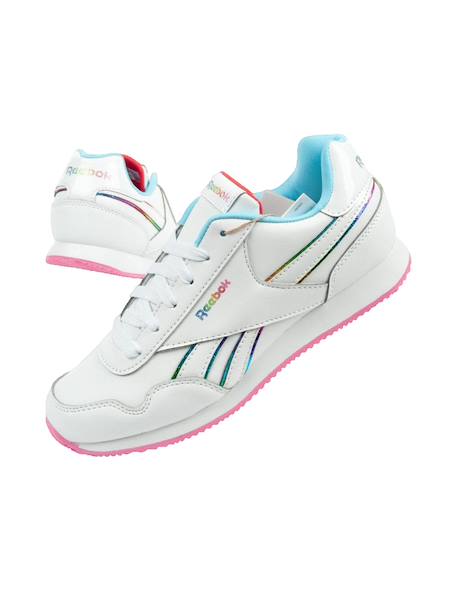 Baskets lacets royal cl jog 3.0 – style et confort enfant Blanc/rose 2 - vertbaudet enfant 