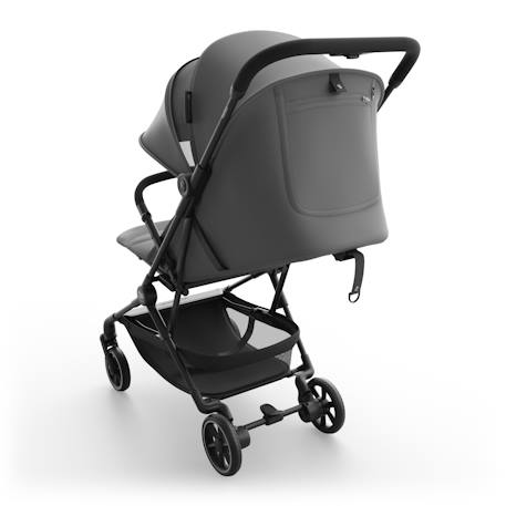Poussette cabine ultralégère NEBO pliage une main format avion iata dossier inclinable Gris+Noir 5 - vertbaudet enfant 