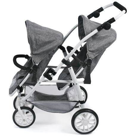 Le buggy tandem vario pour poupons Gris 1 - vertbaudet enfant 