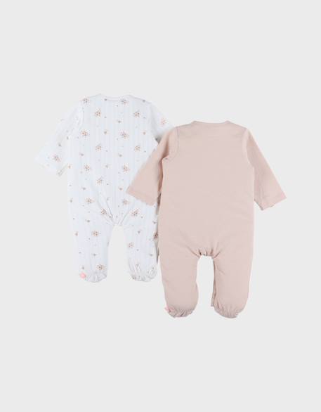 Lot de 2 pyjamas bébé coton Rose 6 - vertbaudet enfant 