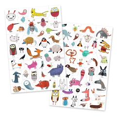 Jouet-Activités artistiques et musicales-Autocollants : petites créatures
