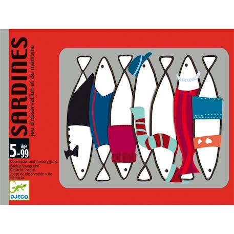 Sardines - jeu de cartes de mémoire Multicolore 2 - vertbaudet enfant 
