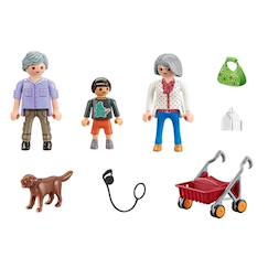Jouet-Jeux d'imagination-Figurines, mini mondes, héros et animaux-City life grands-parents avec petit-fils 70990
