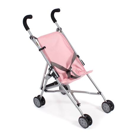 Mini-poussette buggy pour poupons roma Bleu et rose+Gris et rose+Jean rose+Rose+Rose clair+Violet 13 - vertbaudet enfant 