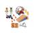 Action heroes cascadeurs avec quad moto et tremplins 71808 Multicolore 1 - vertbaudet enfant 