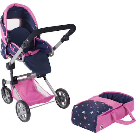 Poussette combinée de poupon jara Gris+Multicolore 7 - vertbaudet enfant 