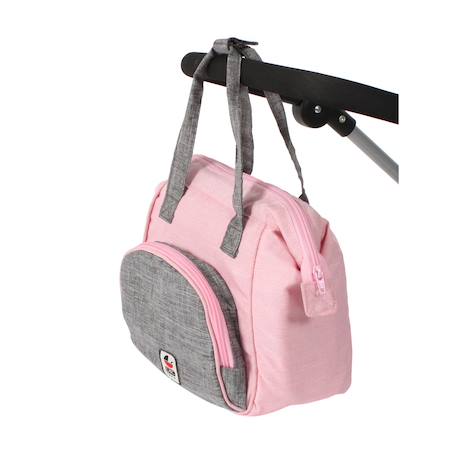Sac à langer pour poupons rosa Rose et gris 2 - vertbaudet enfant 