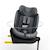 Siège Auto Kinderkraft I-360 2 PLUS i-Size avec ISOFIX, Pivotant à 360°, SPS+ et Installation Dos à la Route 40-150 cm Gris+Noir+Vert 3 - vertbaudet enfant 