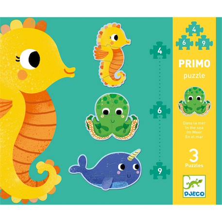Primo puzzle dans la mer Multicolore 2 - vertbaudet enfant 