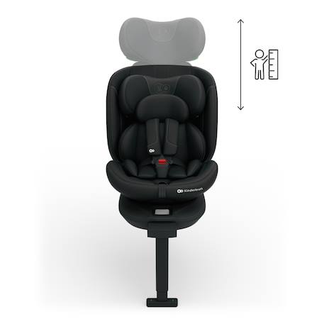 Siège auto I-360 2 PLUS, i-size 4-en-1  40-150 cm pivotant 360°, isofix, dos et face route, protection latérale, inclinable, ventilation, évolutif 0-12 ans Gris+Noir+Vert 10 - vertbaudet enfant 