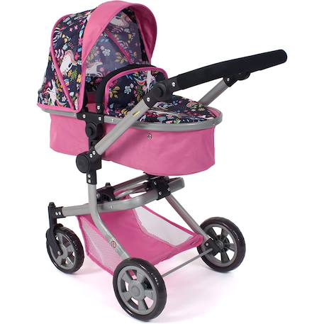 Poussette combinée 2 en 1 mika licorne pour poupée Rose 2 - vertbaudet enfant 