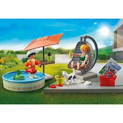 Jouet-Jeux d'imagination-Maman et enfant avec fauteuil suspendu 71476