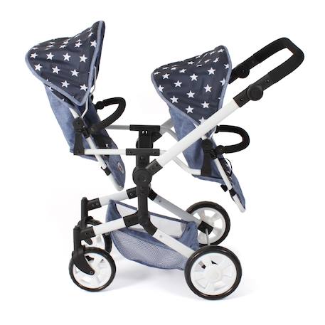 Poussette de poupée linus duo Bleu+Rose et gris 1 - vertbaudet enfant 