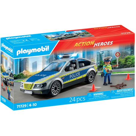 Action heroes voiture de police avec sirène et gyrophare 71729 Multicolor 2 - vertbaudet enfant 