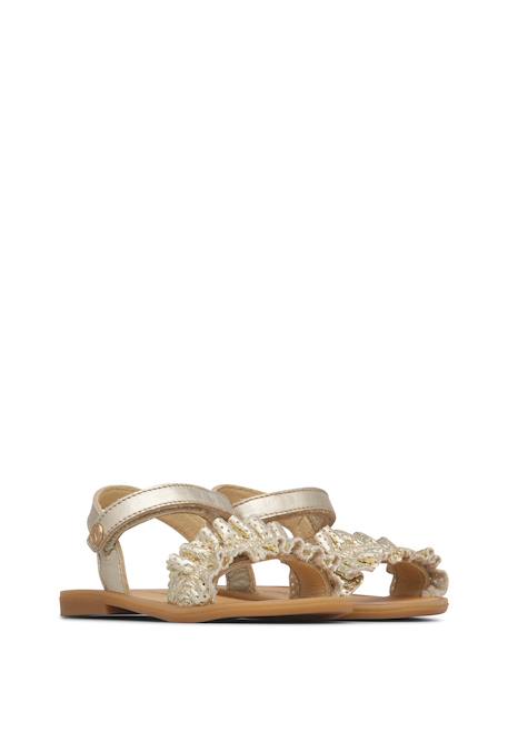 Sandales en cuir asiele Platine- 2 - vertbaudet enfant 