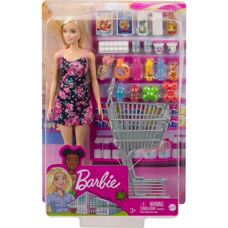 Barbie - heure du shopping Multicolore 2 - vertbaudet enfant 