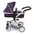 Poussette combinée mika Bleu+Gris+Gris et rose+Rose et noir+Violet 23 - vertbaudet enfant 