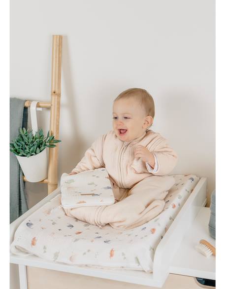 Gigoteuse nomade mousseline de coton Beige 4 - vertbaudet enfant 